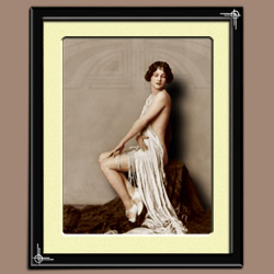 Ziegfeld Lady in Classic Art Deco Pose